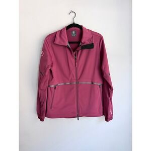 Backcountry Womens Softshell Cycling Jacket Berry Pink Reflective Medium FullZip